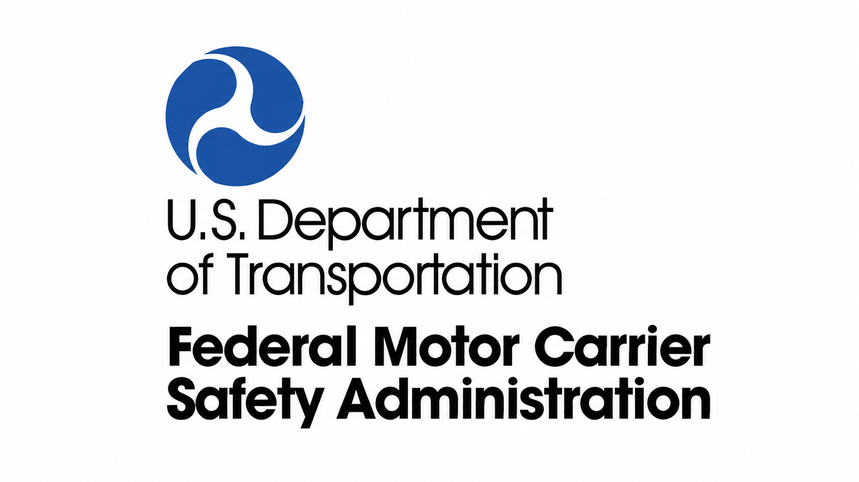 U.S. Department of Transportation Federal Motor Carrier Safety Administration logo in blue and black