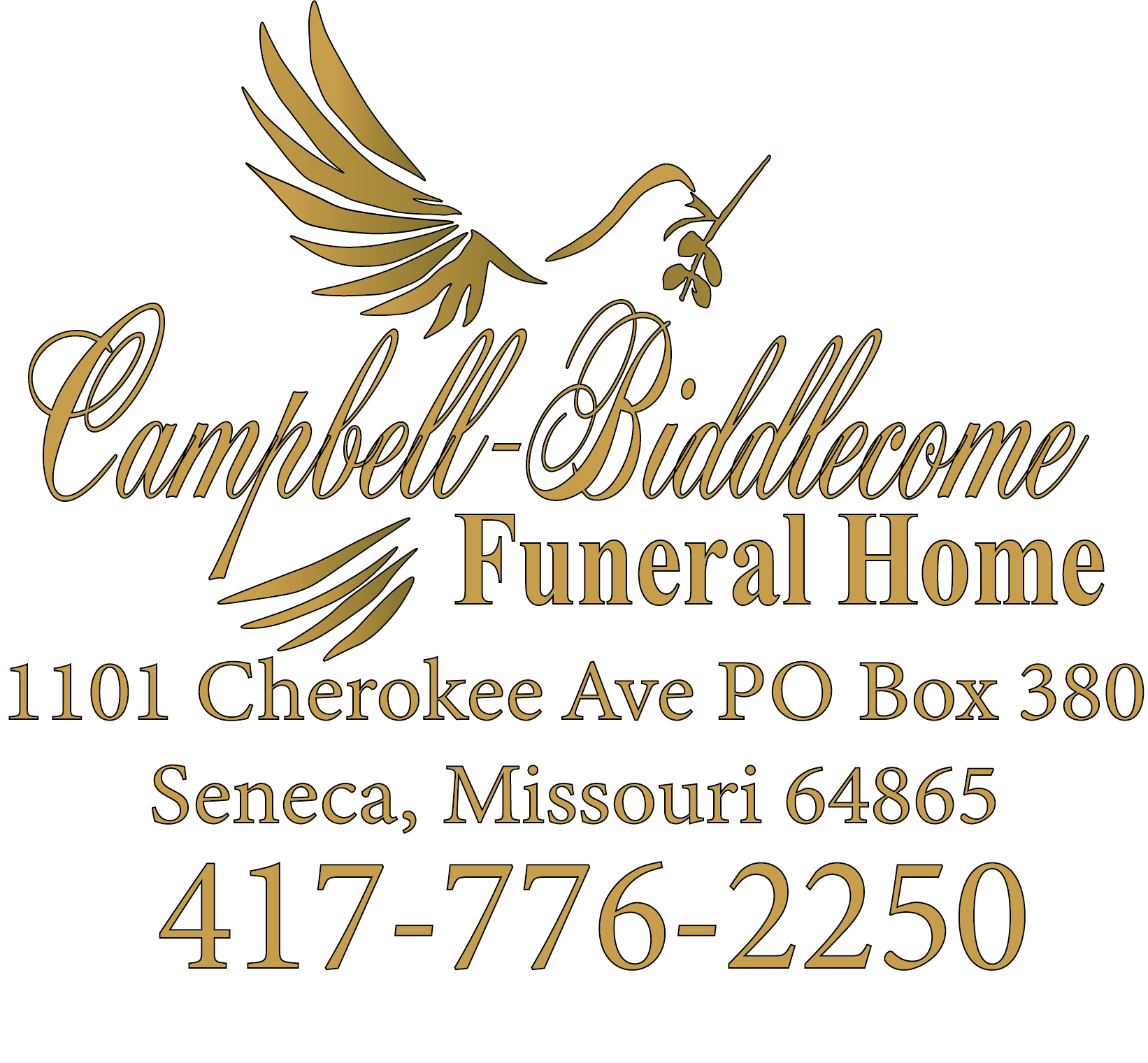 2023 Logo Campbell-Biddlecome Funeral Home Seneca, MO