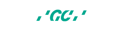 Green text that reads ',GC,' on a white background.
