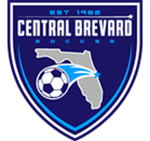 Central Brevard soccer club logo with Florida silhouette and soccer ball on blue shield