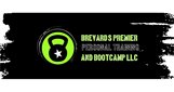 Bright green kettlebell logo with “BEYRA’S PREMIER PERSONAL TRAINING AND BOOTCAMP LLC” on black background