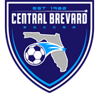 Central Brevard Soccer Club logo with blue shield, soccer ball, and Florida silhouette