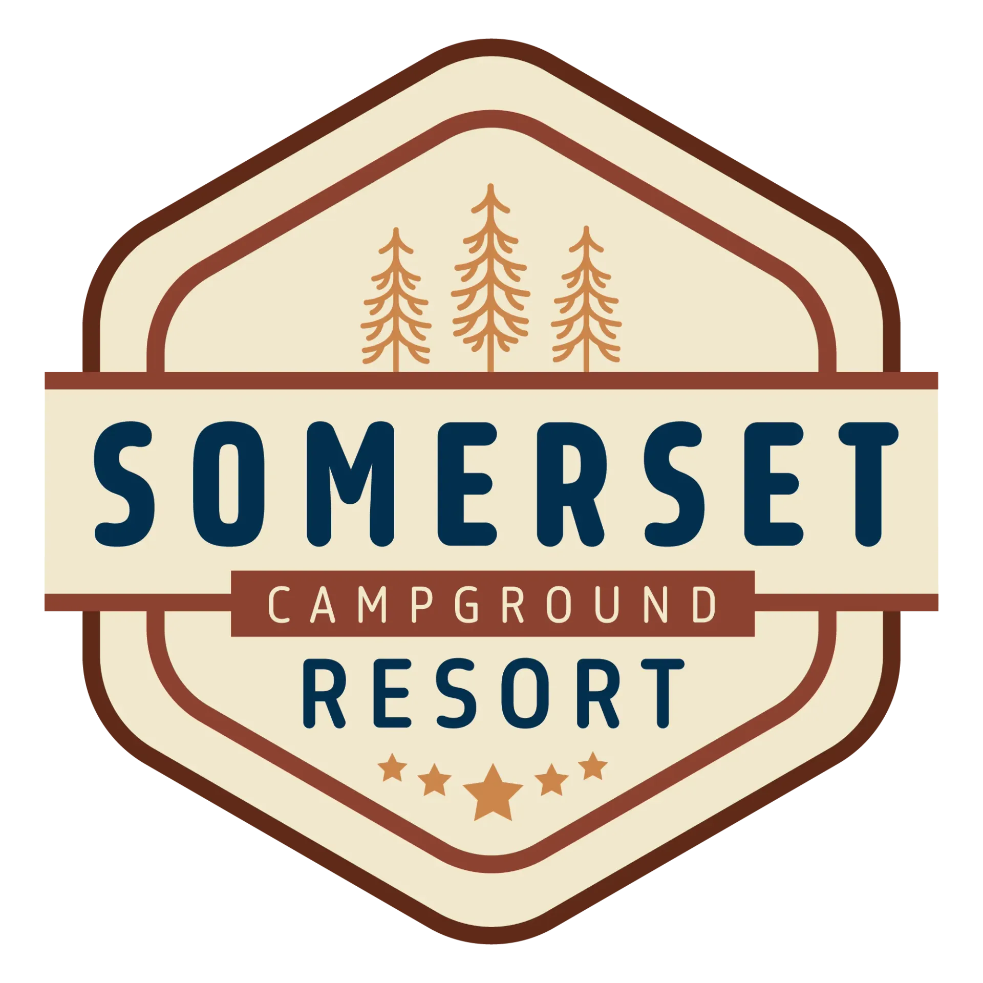 A logo for greene hills resort and campground