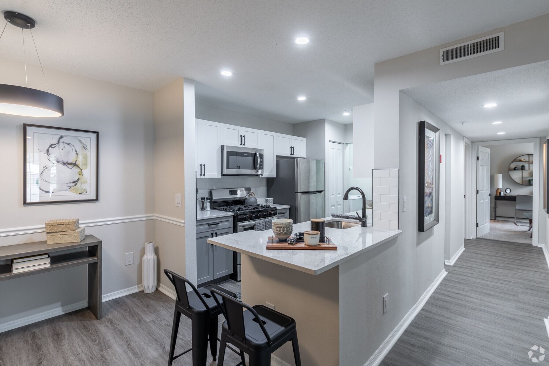 Kitchen at The Royce at Trumbull.