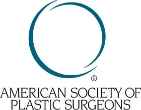 Logo of the American Society of Plastic Surgeons: a teal circle with an arc above it and text below.