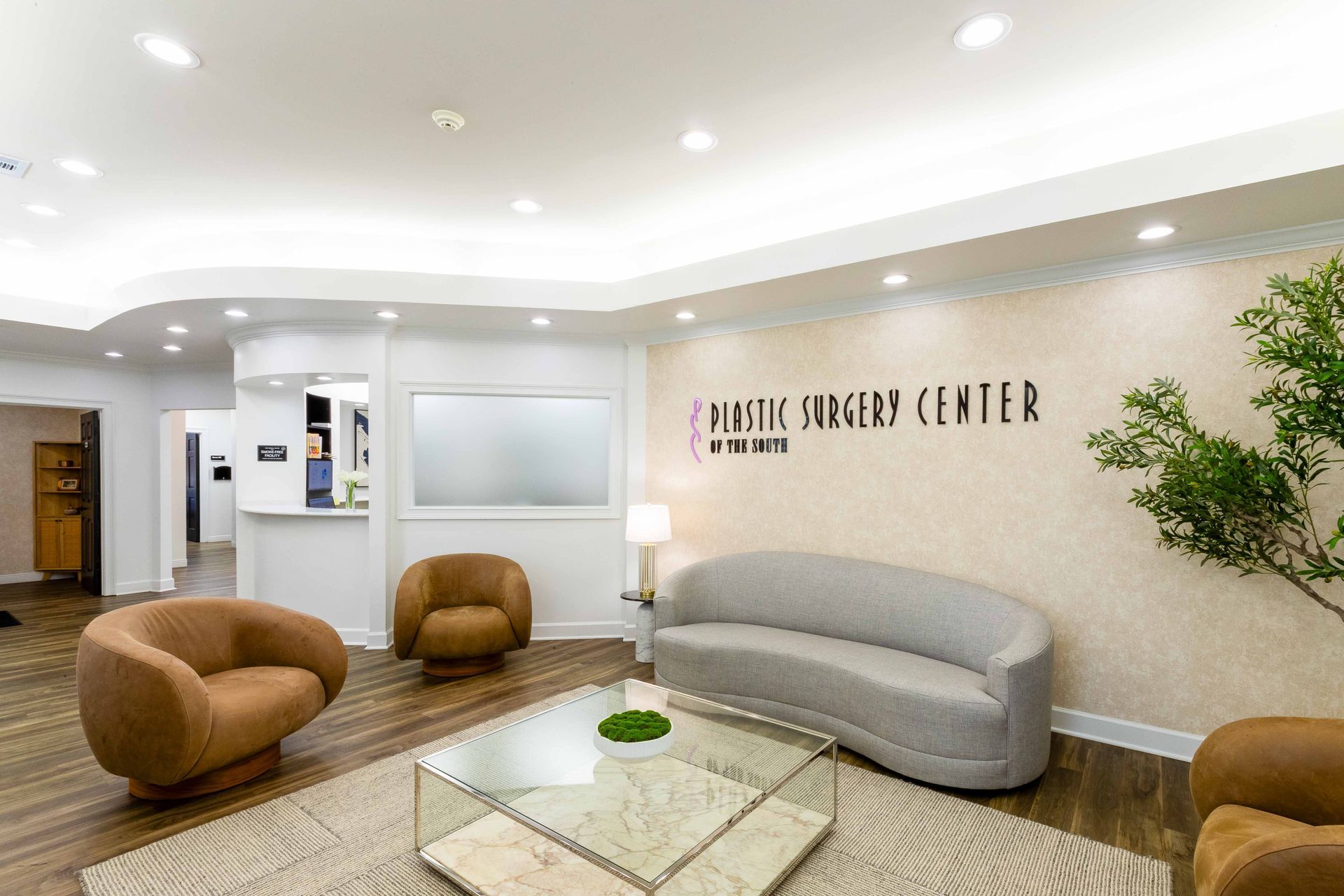Modern interior details at Plastic Surgery Center of the South