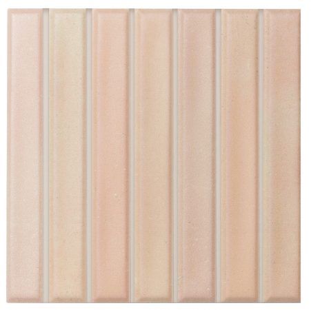 Panel beige con rayas verticales y un sutil acabado texturizado.
