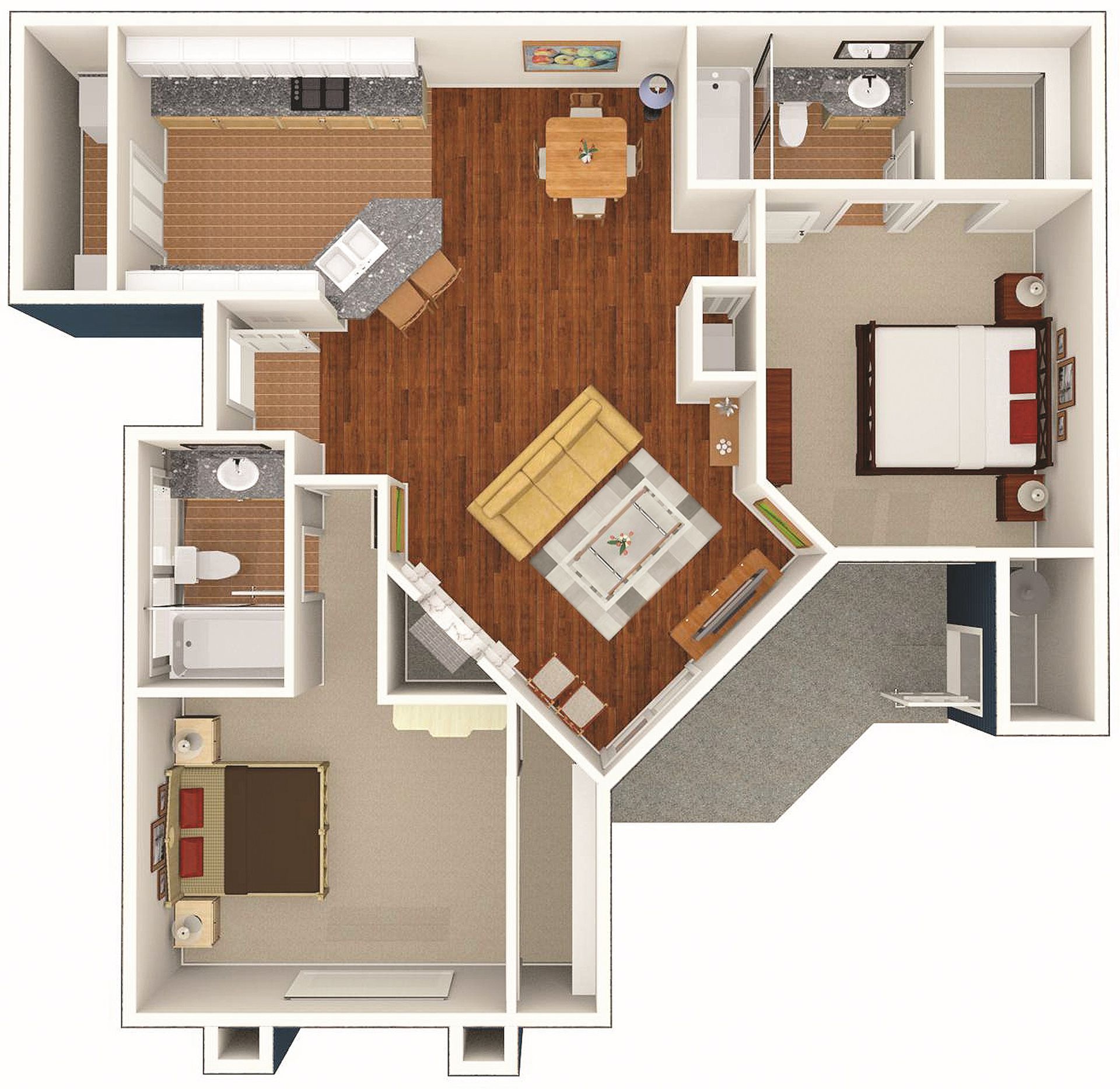 2 Bed | 2 Bath