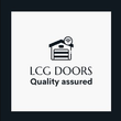 LCG DOORS logo with a garage door and Wi‑Fi icon, plus &ldquo;Quality assured&rdquo; text on a white background