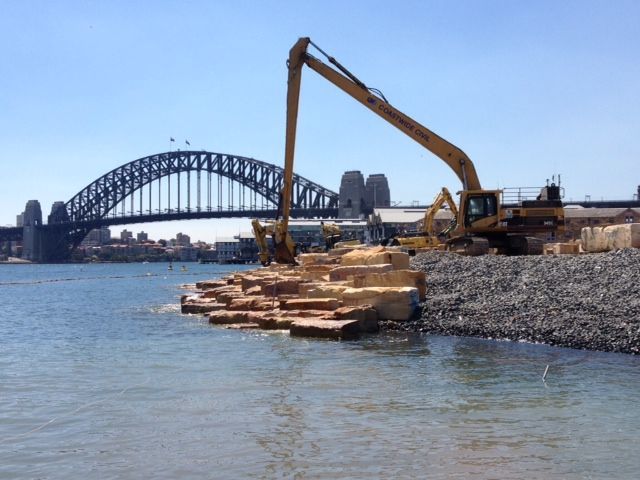 barangaroo foreshore and dredging works