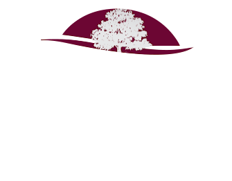 Logo for Castillo Funeral Home and Cremation. Maroon sun graphic with a silver tree in the center.