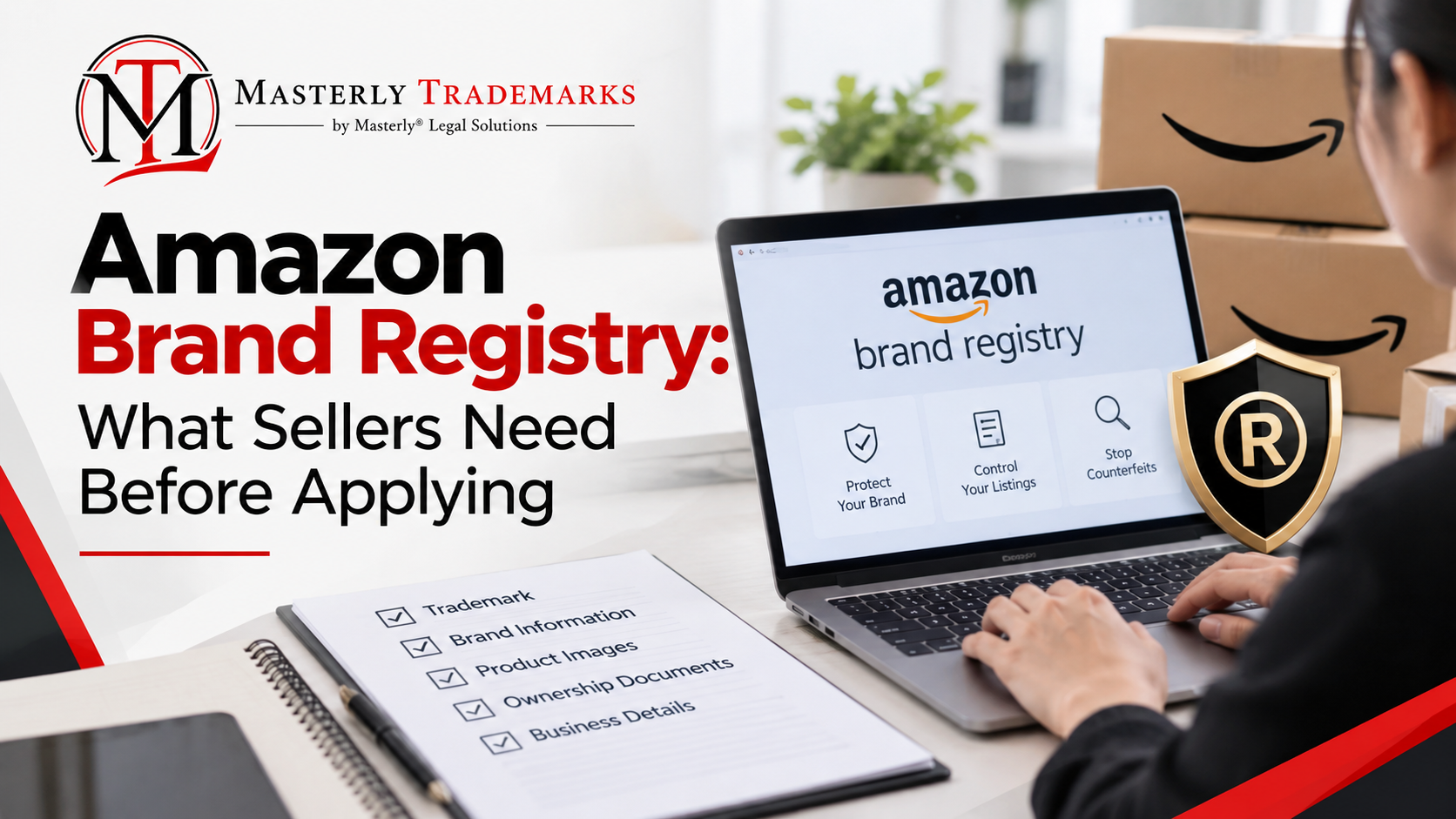 Amazon Brand Registry checklist for trademark eligibility and seller documentation.