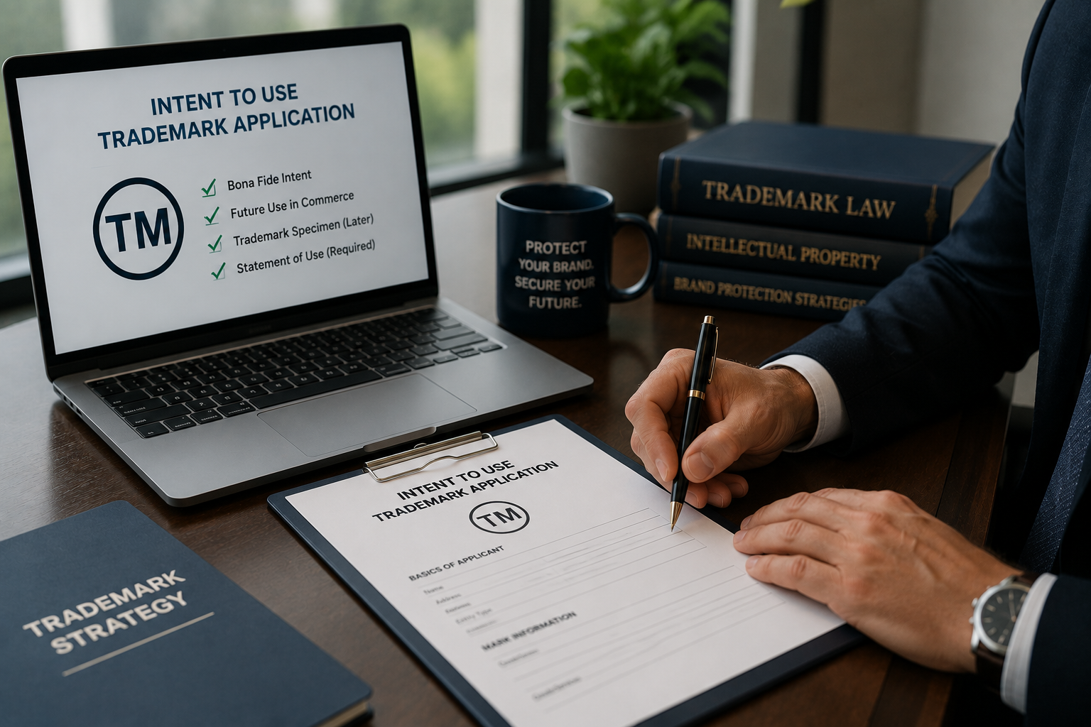intent to use trademark application professional service