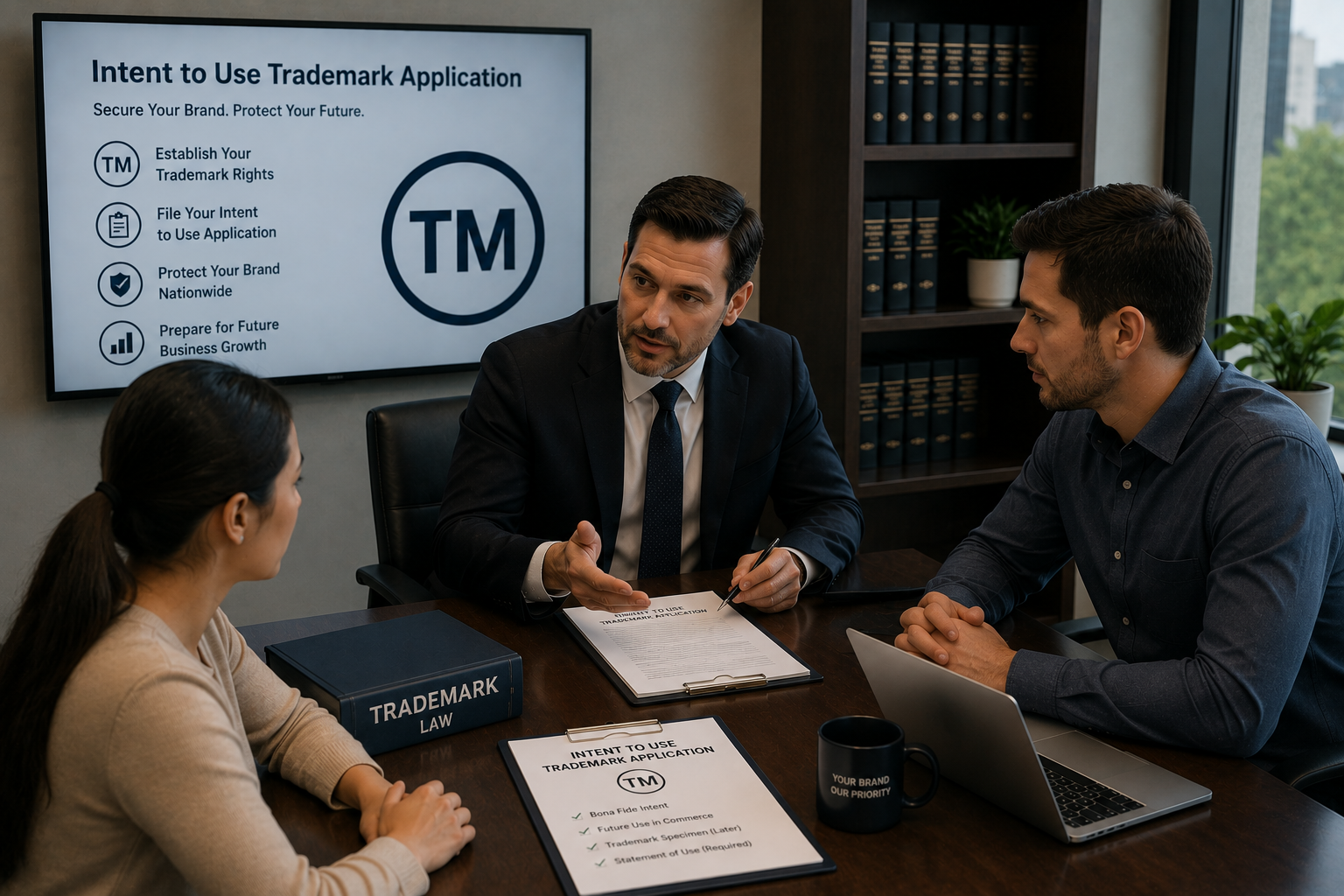 professional guidance related to intent to use trademark application