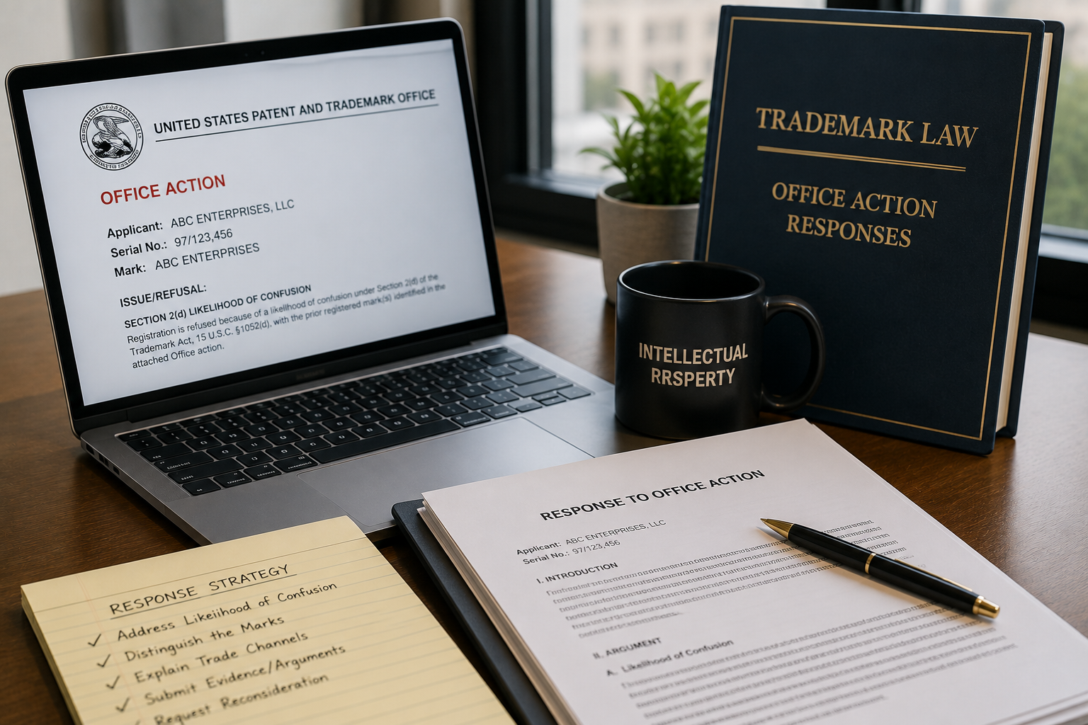 USPTO office action response professional service