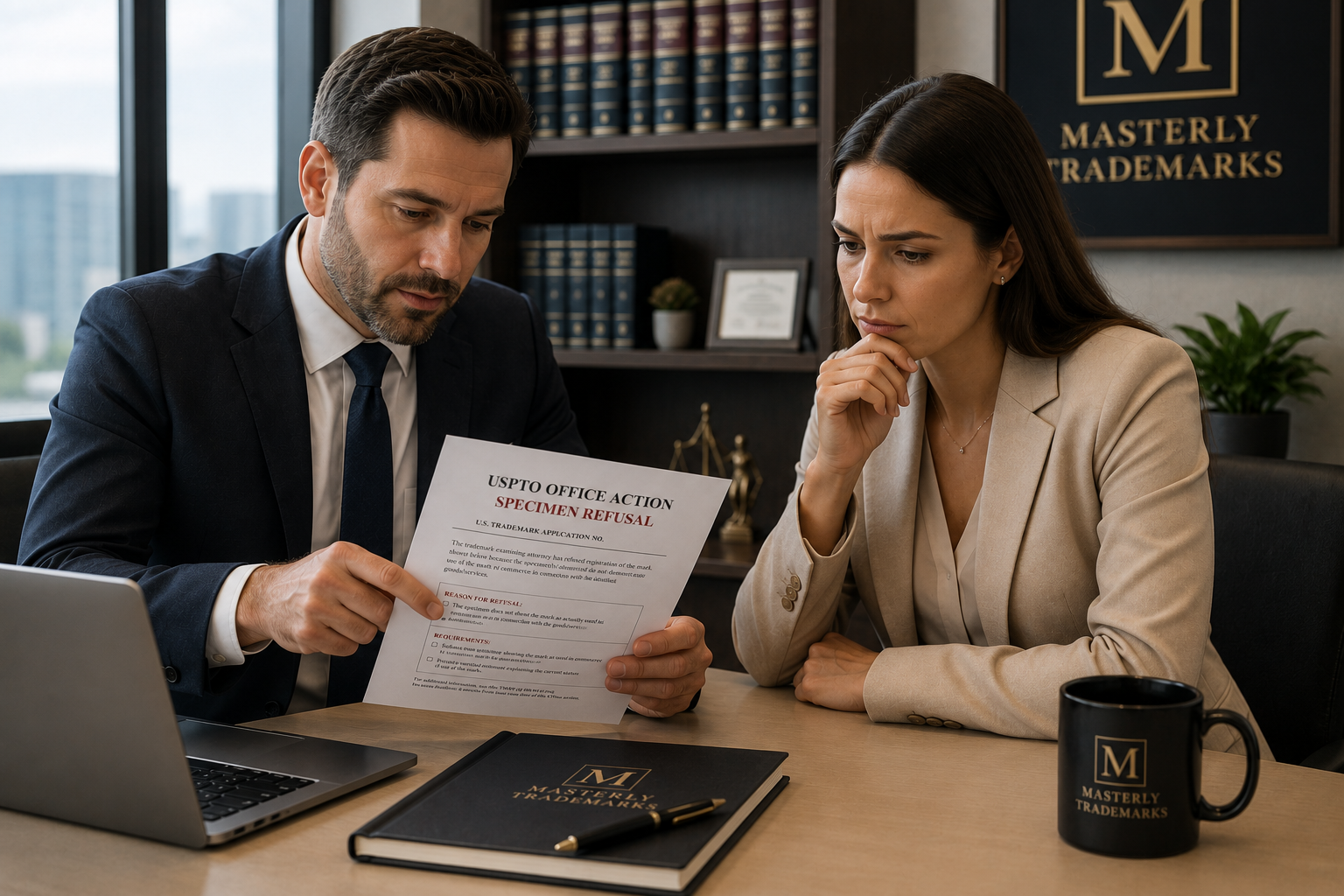 professional guidance related to trademark specimen refusal