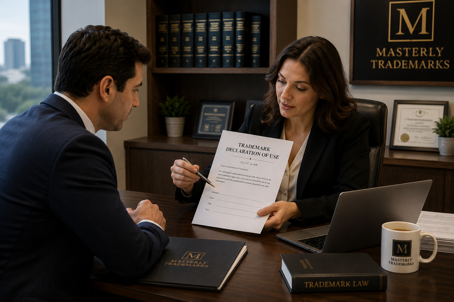 professional guidance related to trademark declaration of use