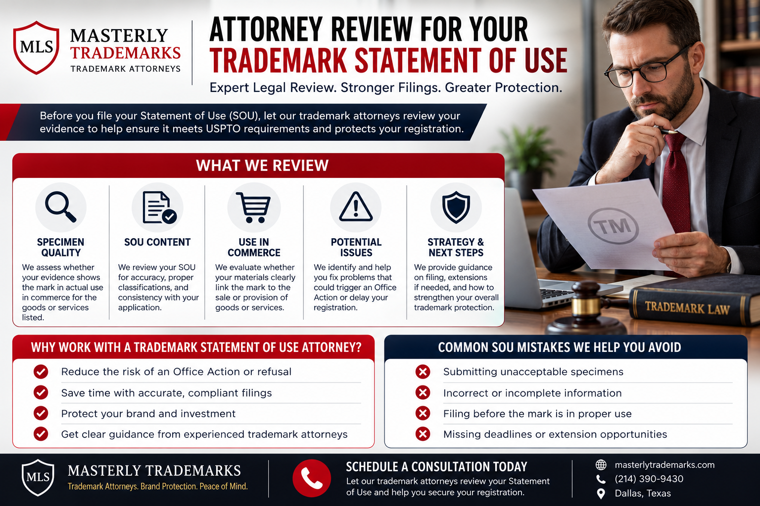 attorney review trademark statement of use attorney