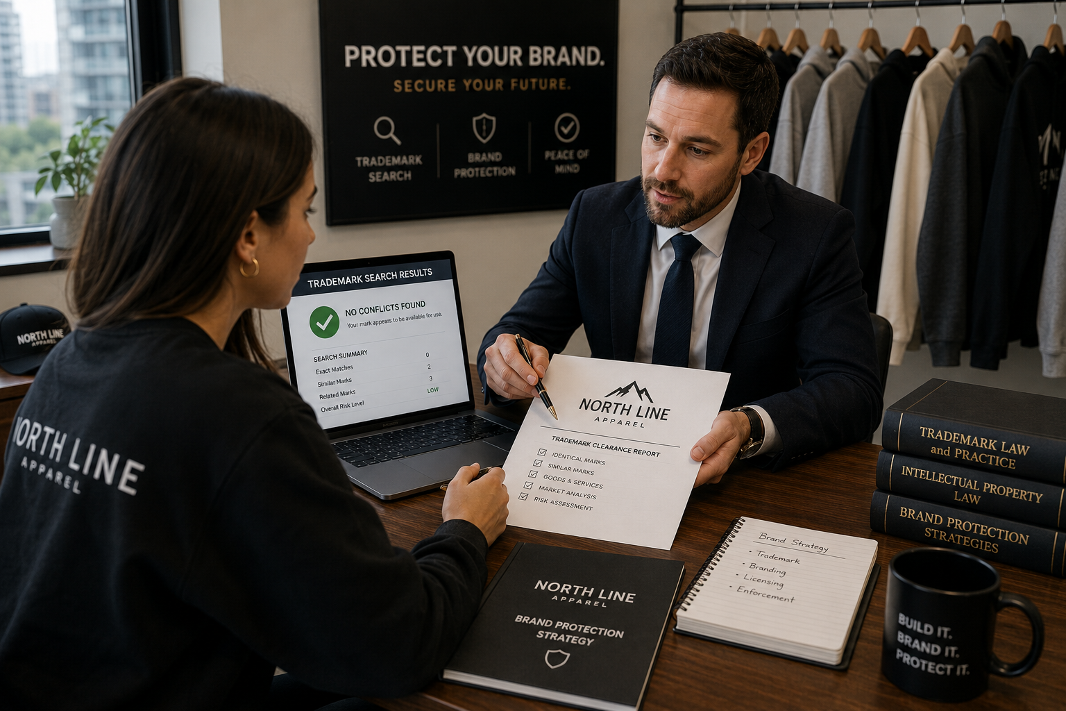 clothing brand trademark professional guidance

