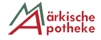 Ein rot-grünes Logo für die Märkische Apotheke