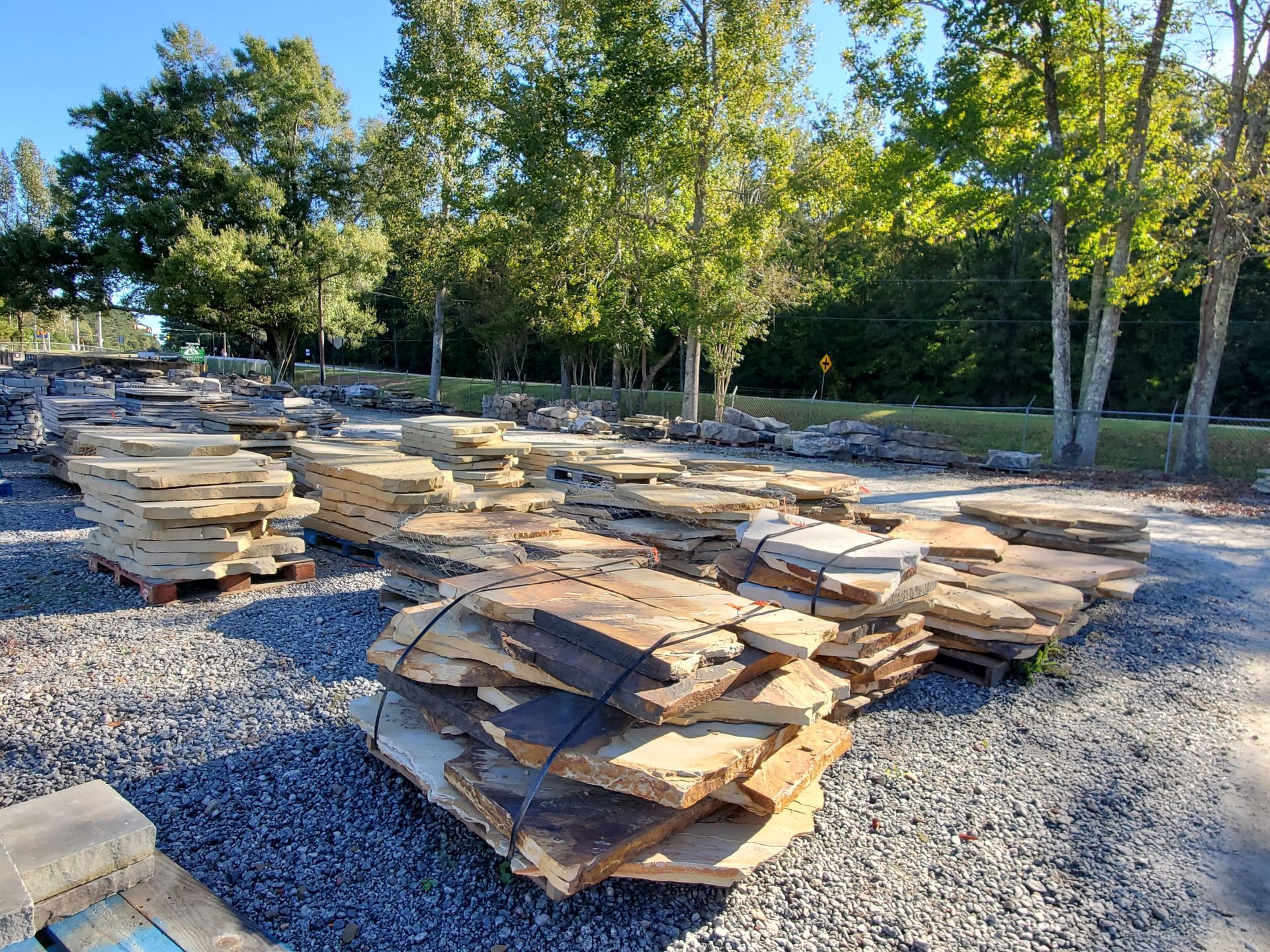 Flagstone Slab Selection at Vining Stone