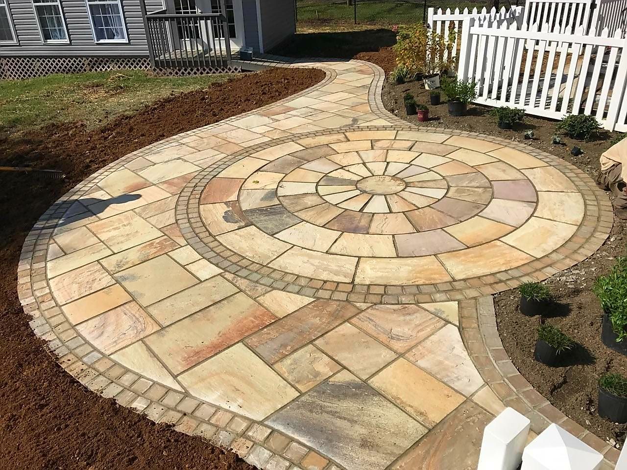 Fossil Pavers from Vining Stone in Sharpsburg GA 