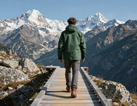 Solo traveler journey