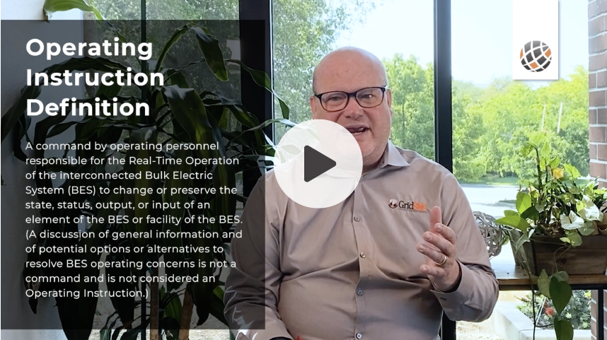A man is sitting in front of a window talking about operating instruction definition.