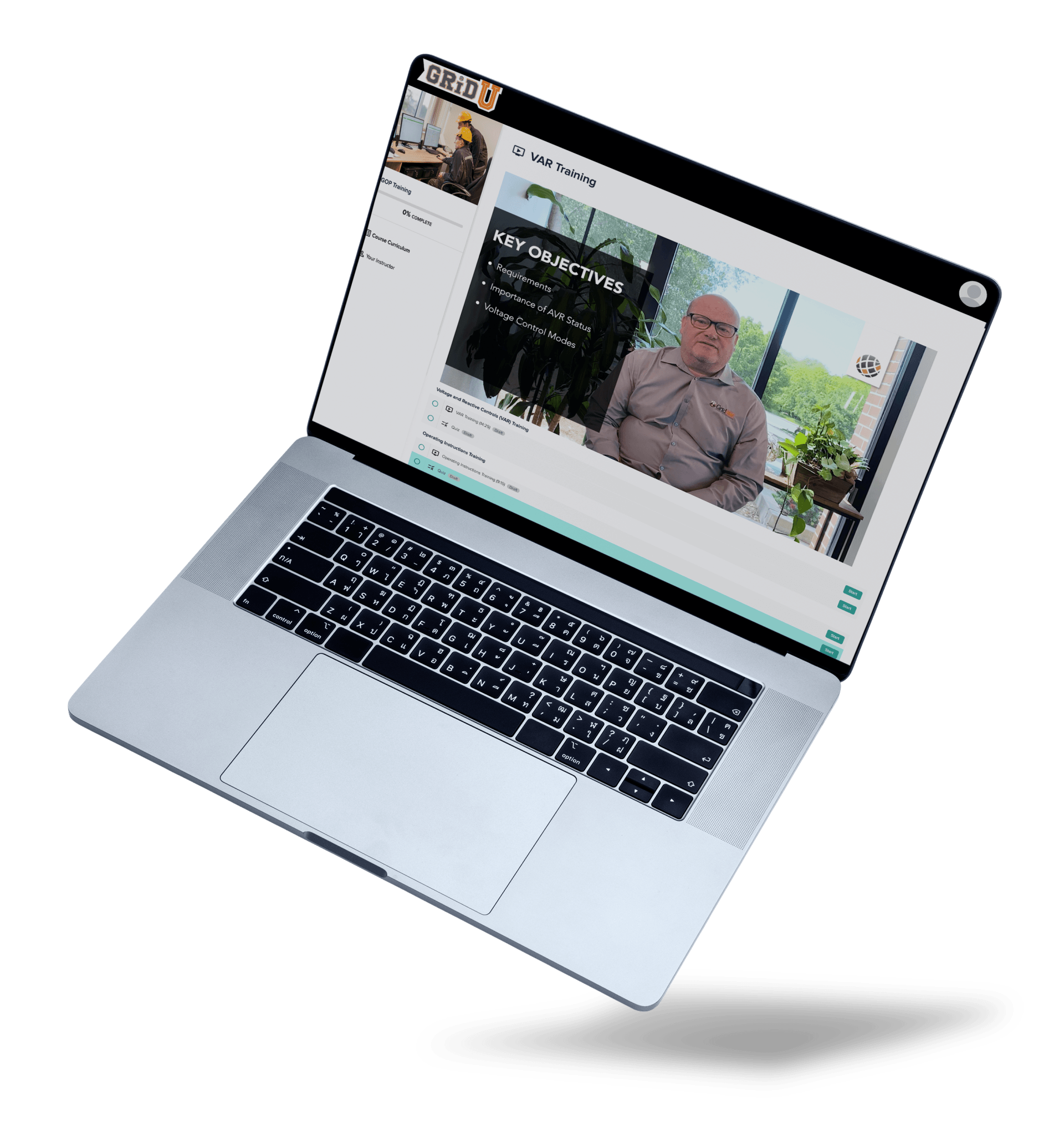 A laptop computer is open to a page with a picture of a man on it.