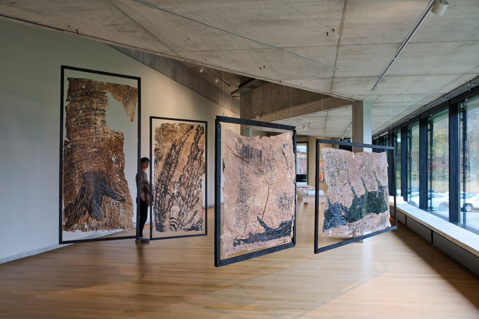 Inside Kabuso Art centre in Øystese.