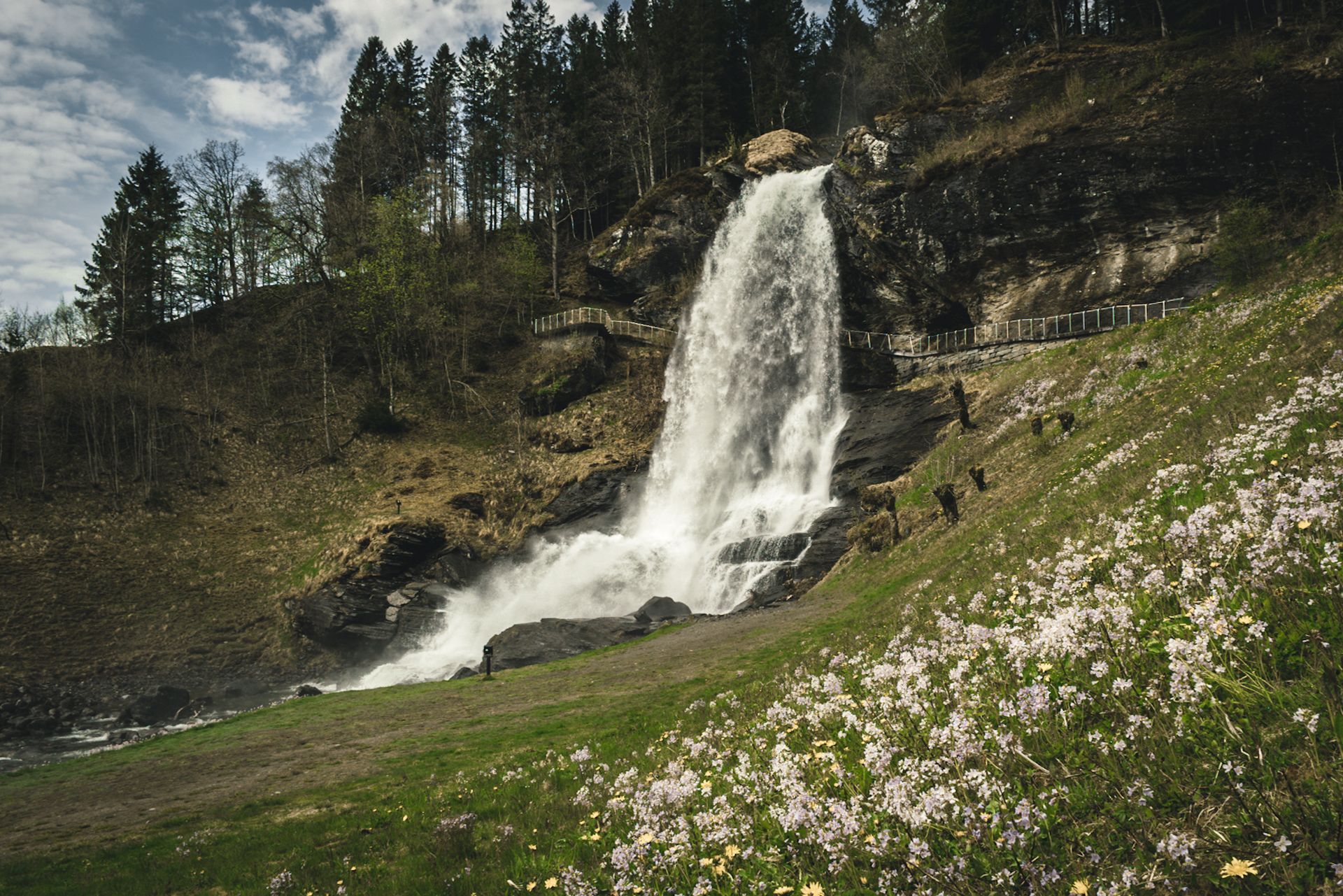 Steinsdalsfossen waterfall in Norheimsund