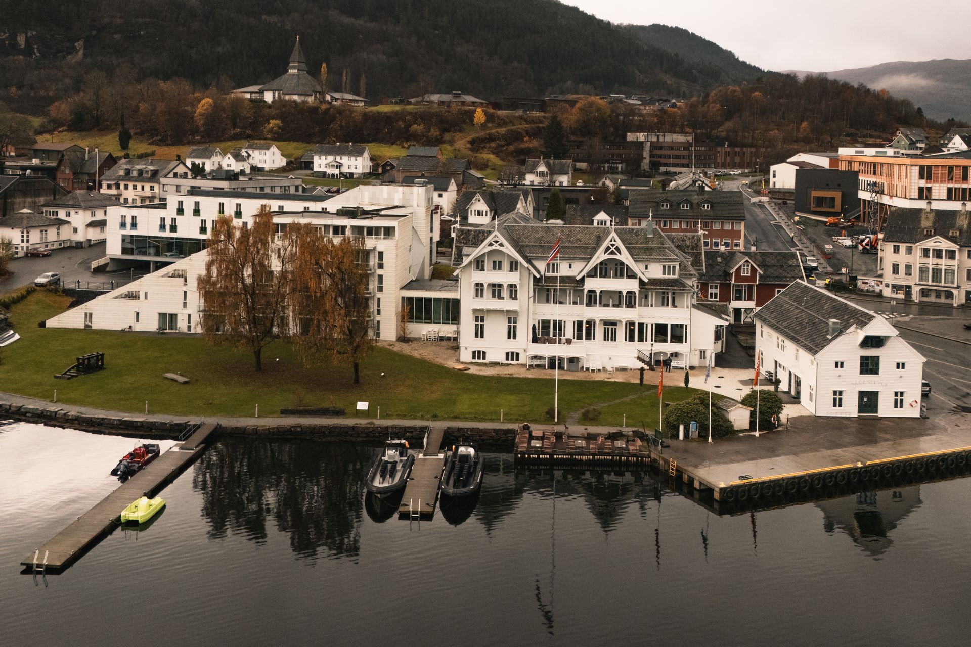 Bird view of Thon Hotel Sandven in Norheimsund