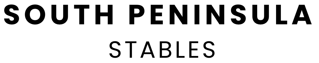 South Peninsula Stables logo in black text on a white background