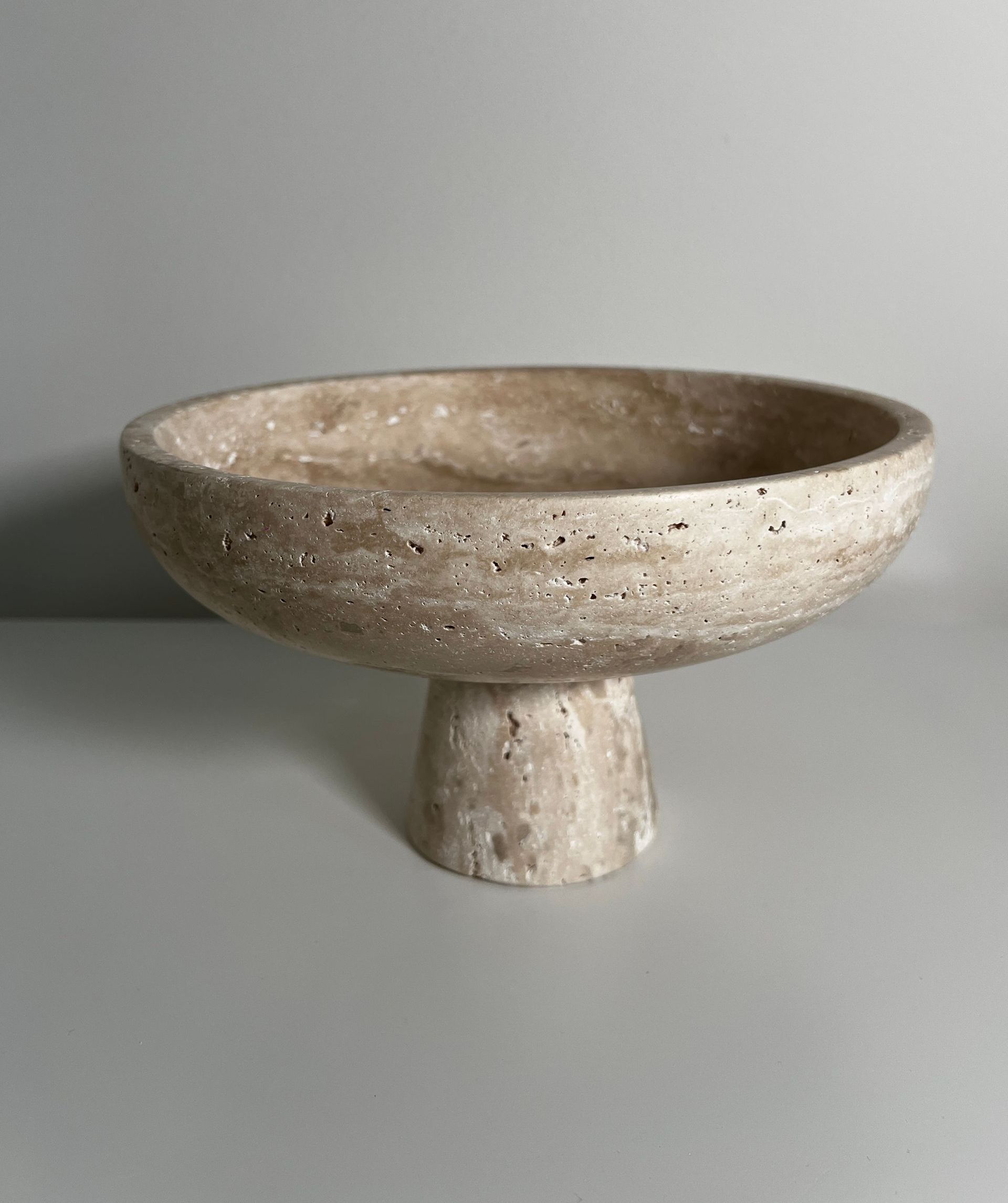 Travertine Bowl 'Pedestra' Large