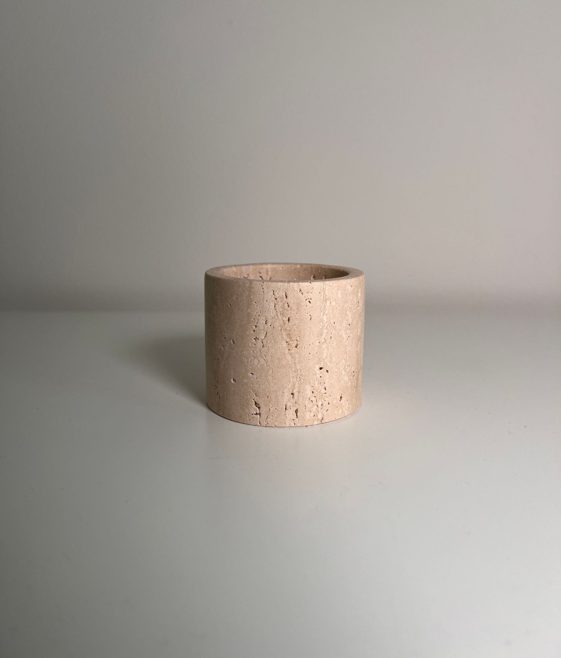 Travertine Light Holder