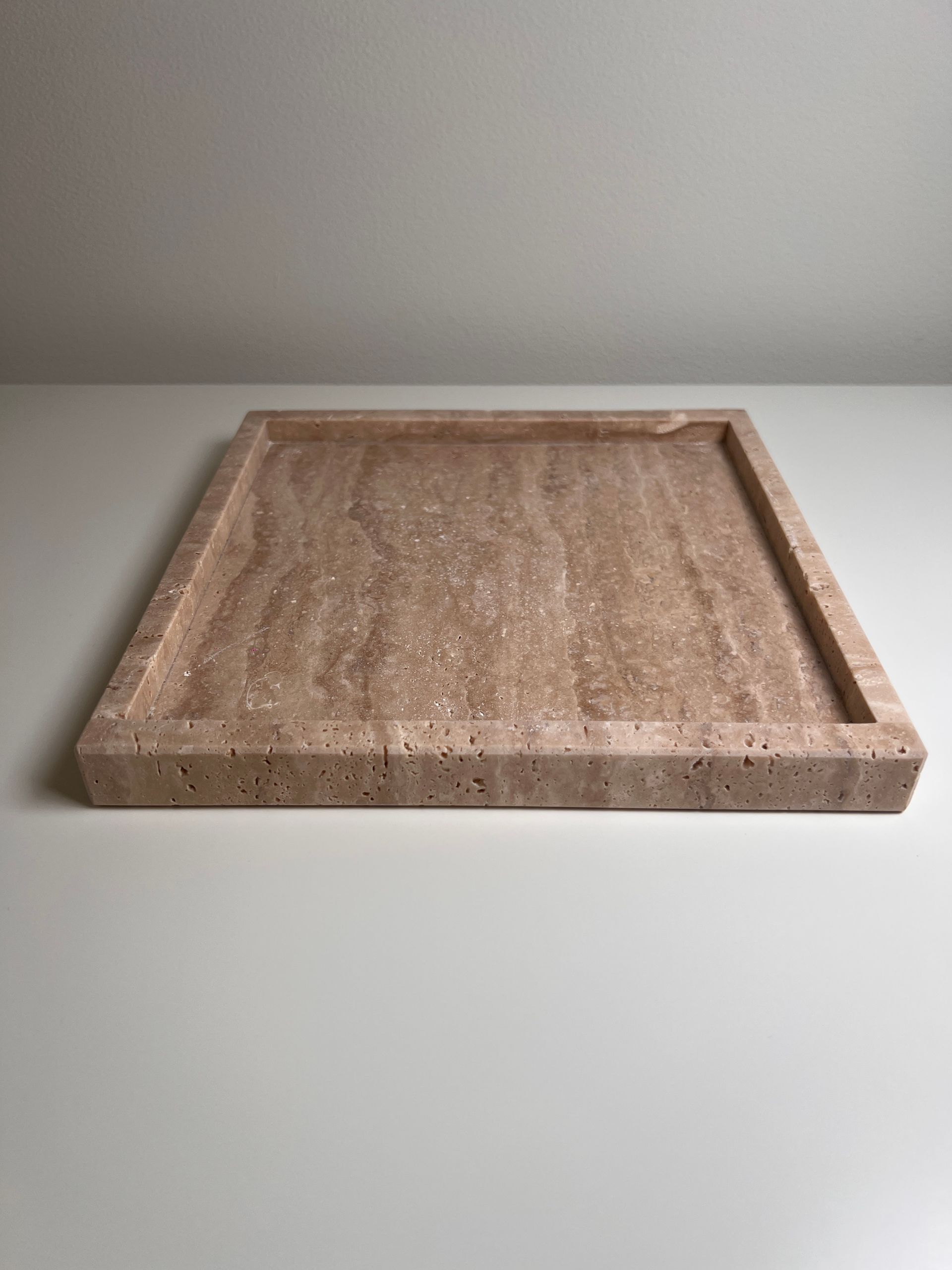 Travertine Tray 'Piazza' L