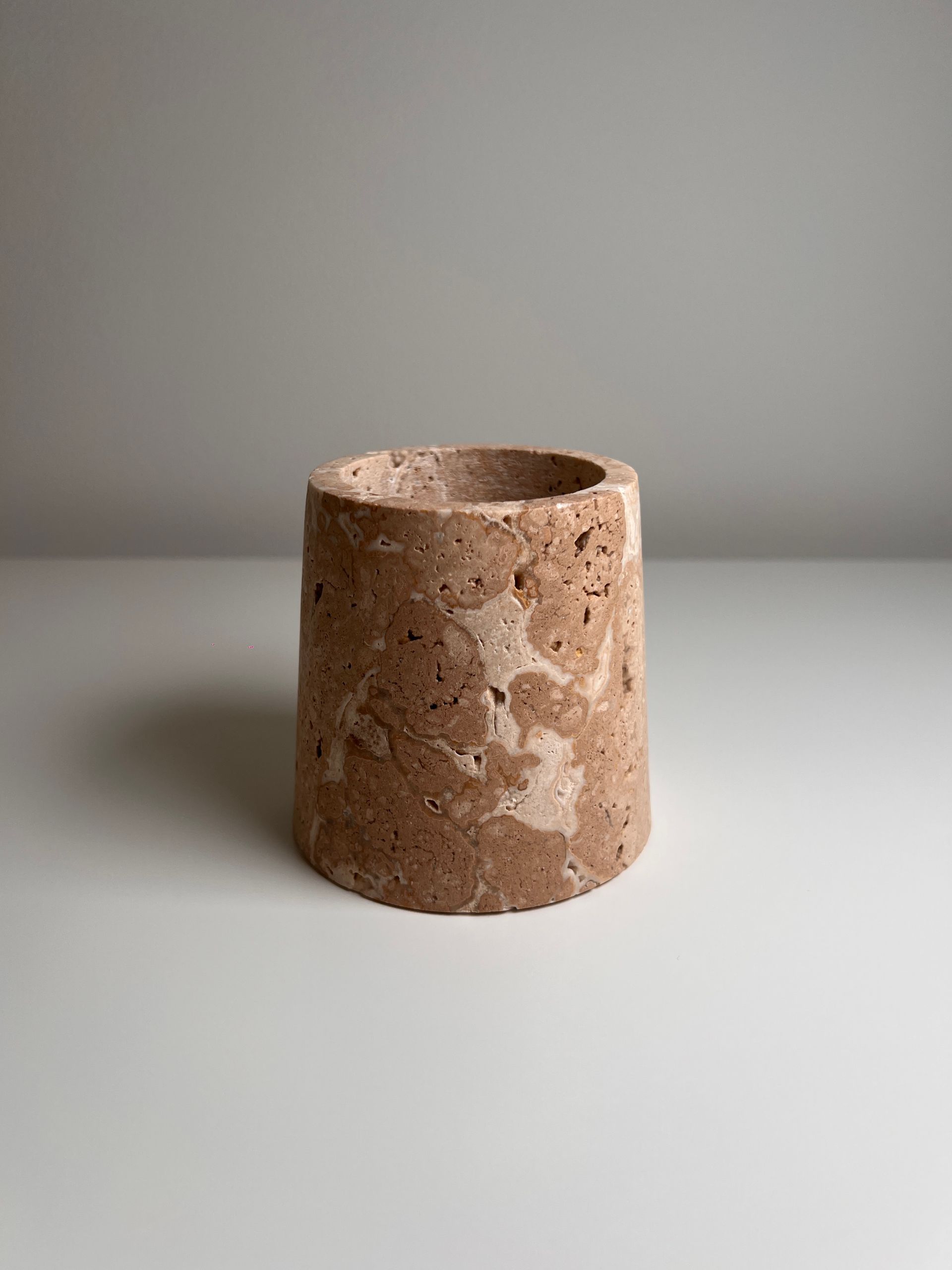Travertine Jar 'Cielo'