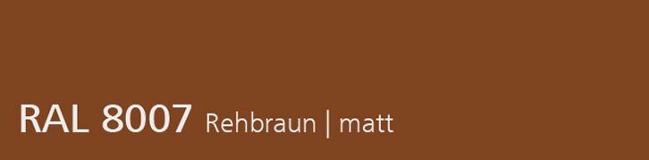 RAL 8007 Rehbraun, matt