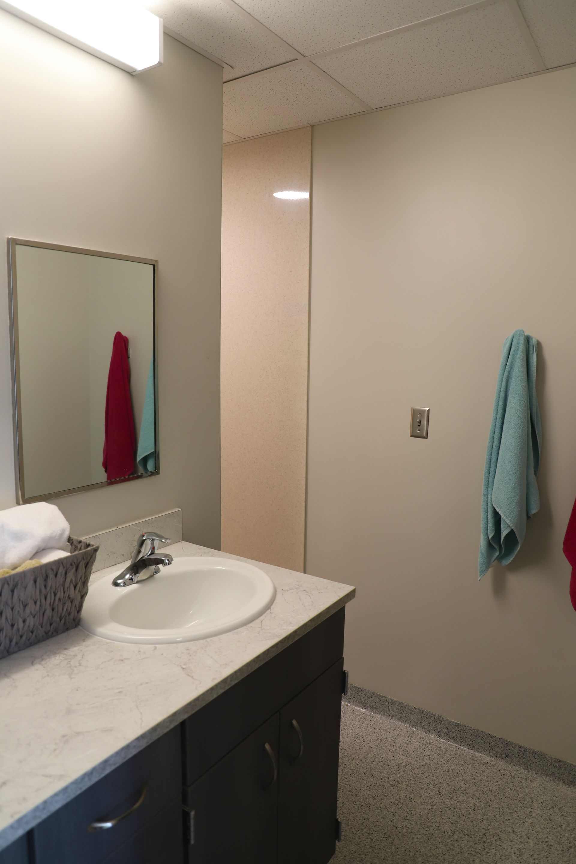 Dormitory bathroom