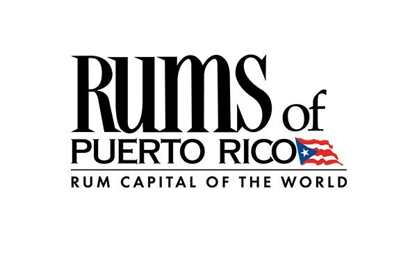 Rums of Puerto Rico logo with a small Puerto Rican flag and the tagline “Rum Capital of the World”