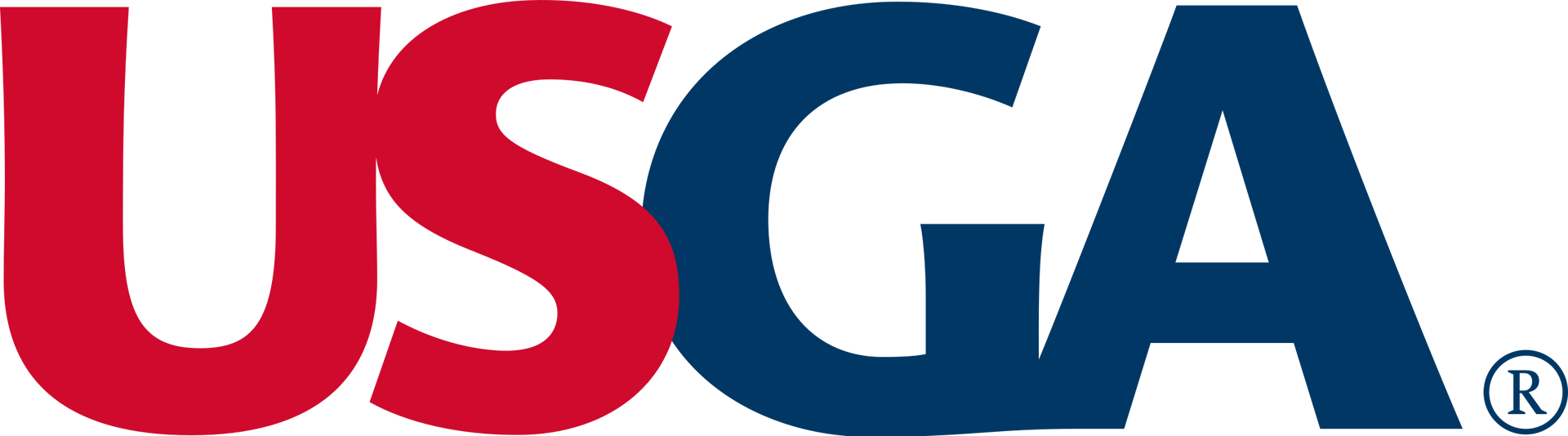 USGA logo in red and blue letters
