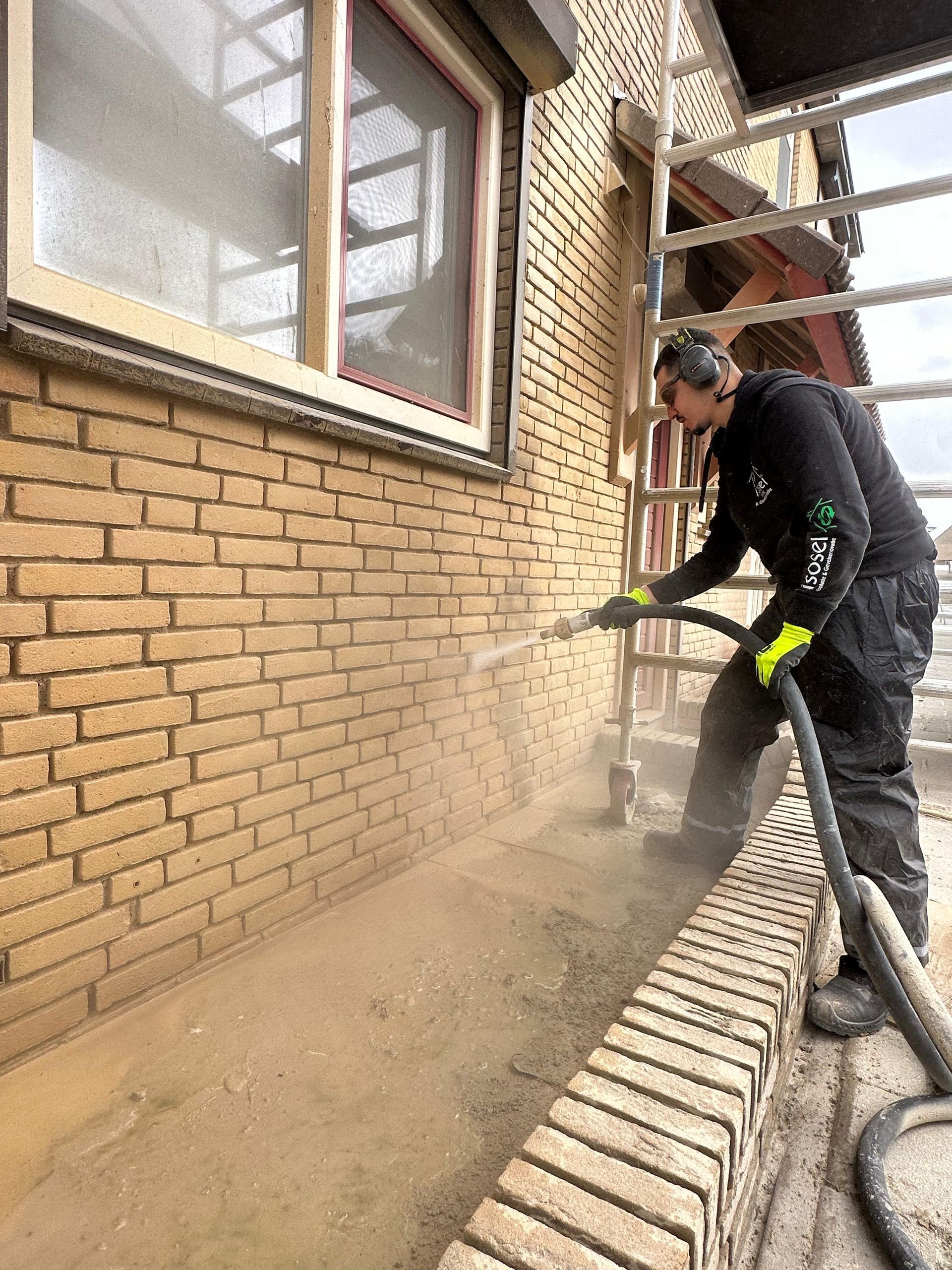 Muur reinigen en impregnatie