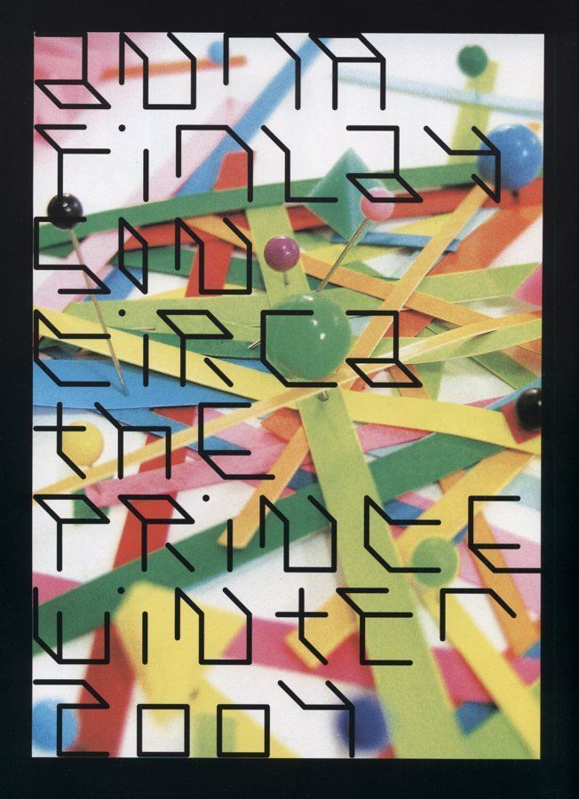 Collage astratto e colorato con forme geometriche sovrapposte e testo nero scritto a mano su sfondo bianco.