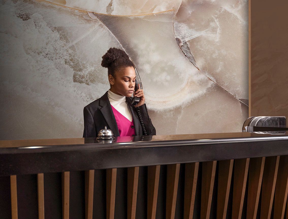 Carta da parati in fibra di vetro per contract horeca hotellerie ville residenziale negozi
