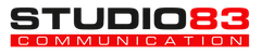 Logo di Studio83 Communication con la scritta