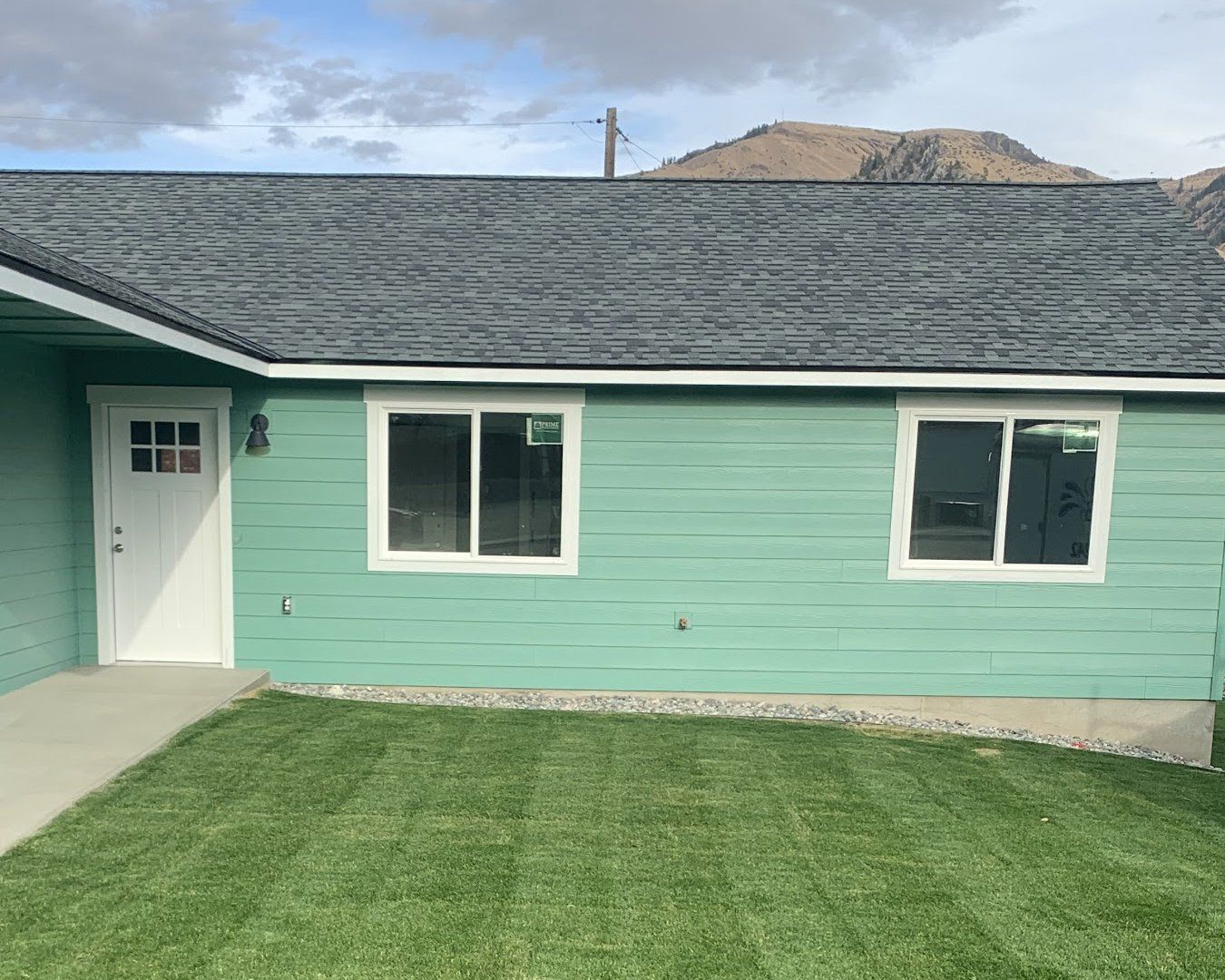 Green Painted Fiber Cement Siding Wenatchee
