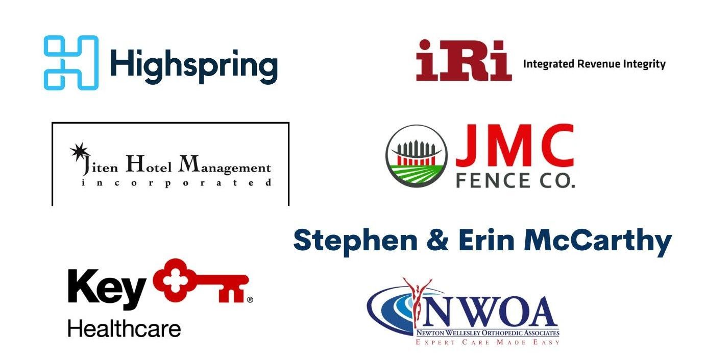 Cocktail sponsor logos on a white background
