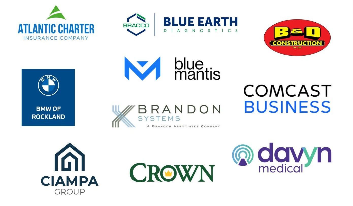 Impact sponsor logos on a white background