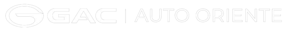 Logotipo branco da GAC ​​| Auto Oriente em fundo transparente.