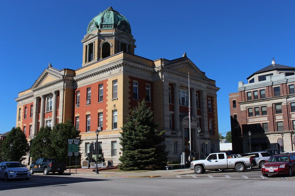 a large brick building with a dome on top of it